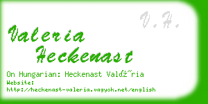 valeria heckenast business card